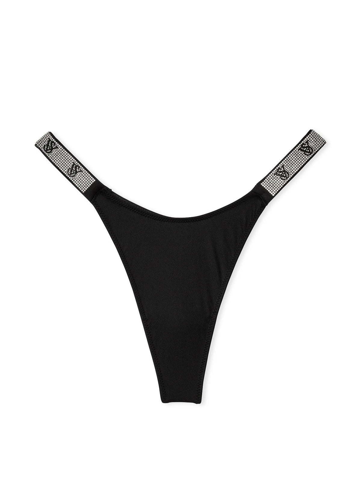Victoria's Secret Shine Strap Very Sexy Lace Thong Panty Color Black New, Pink