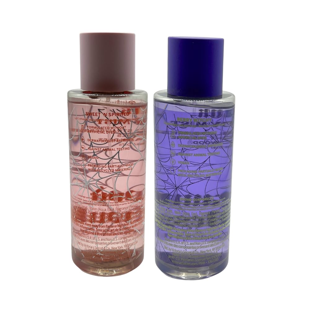 Victoria's Secret PINK GOOD GHOUL & HAUNT MESS Body Mist 2-piece set - 2025 Halloween Scent Collection - 8.4 fl oz