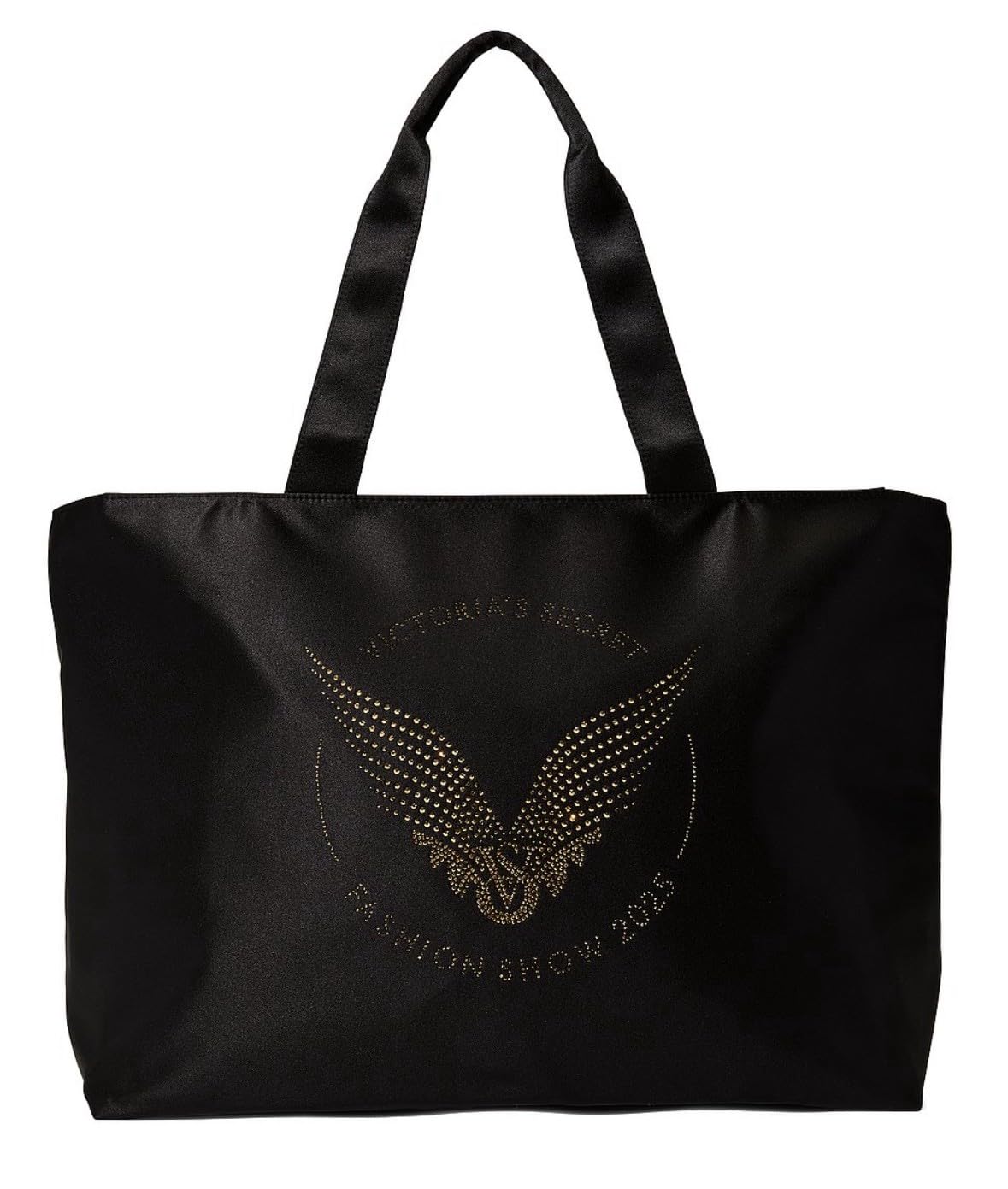 Victoria's Secret Rhinestone Fashion Show Tote Bag Color Black/Gold New