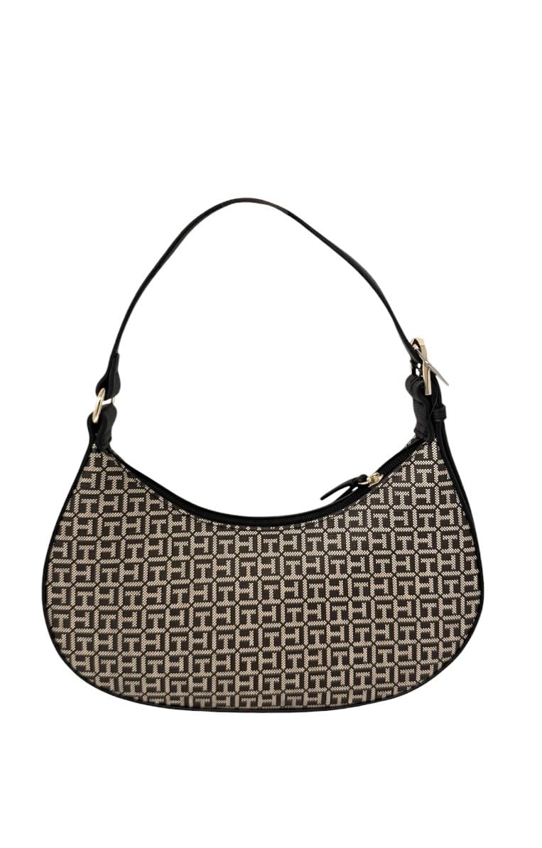 Tommy Hilfiger Women's Sadie Black Logo Shoulder Bag