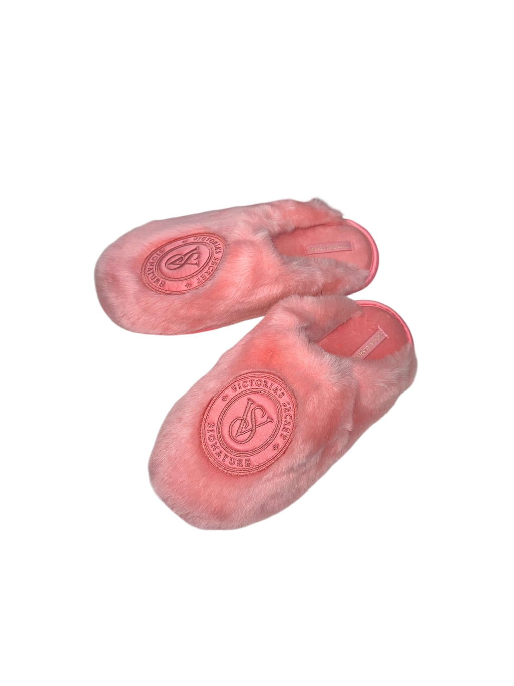 Victoria's Secret Closed Toe Faux Fur Slipper Color Pink New