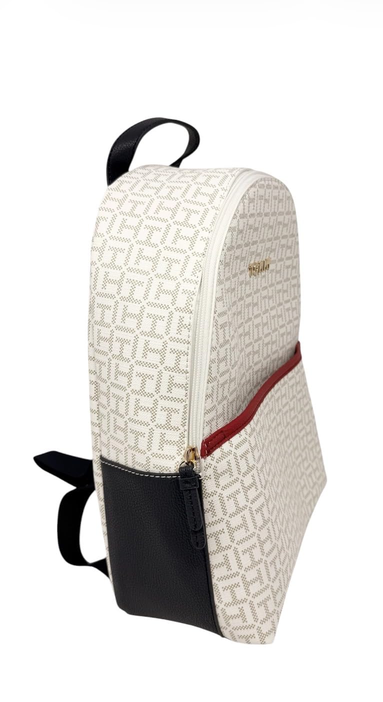 Tommy Hilfiger Women's Chelsea II White Logo Backpack