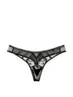 Victoria's Secret Midnight Affair Thong Panty Color Black New (US, Alpha, Medium, Regular, Regular, Black)