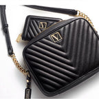Victoria's Secret The Victoria Top Zip Crossbody Bag Black