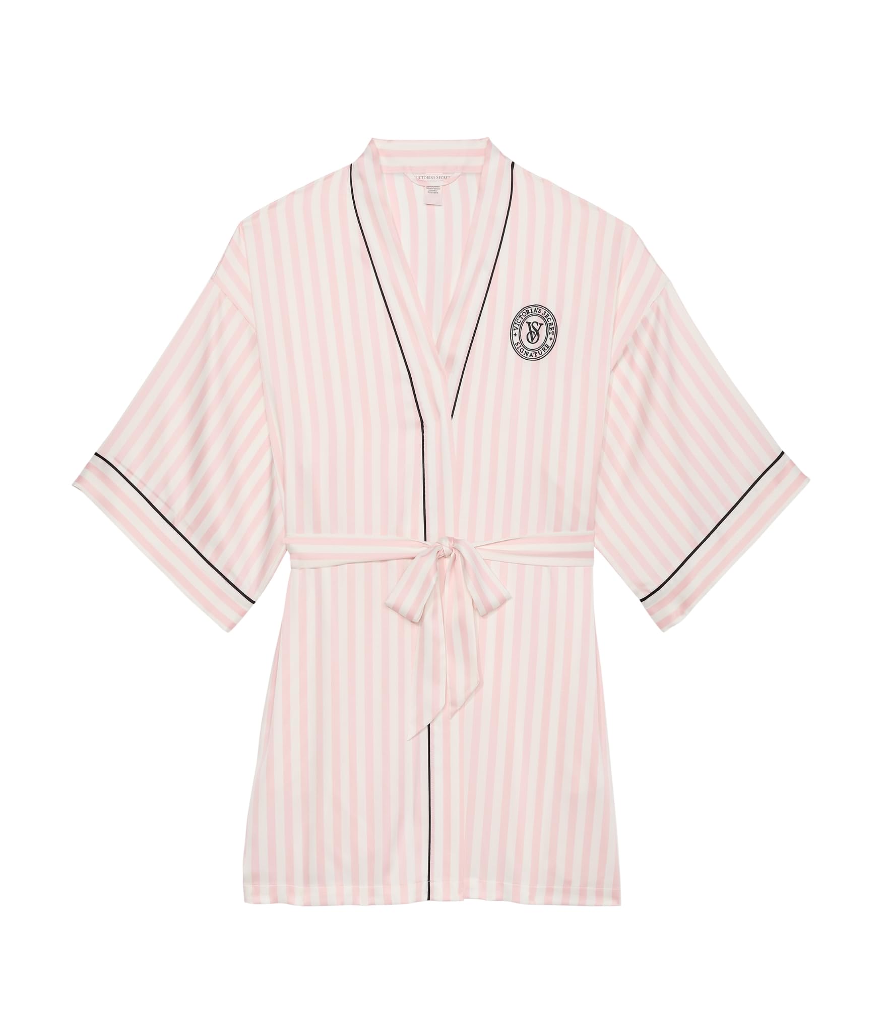 Victoria's Secret Short Satin Piped Robe for Women (XS-XXL)