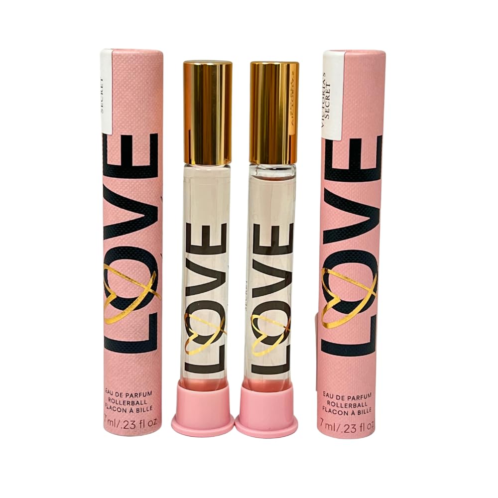 Victoria's Secret LOVE Eau de Parfum Rollerball for Women 0.23 fl oz - 2 Pack