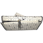 Tommy Hilfiger Women's Zipped Wallet with Card Holder and Many Compartments (White Grey), white grey
