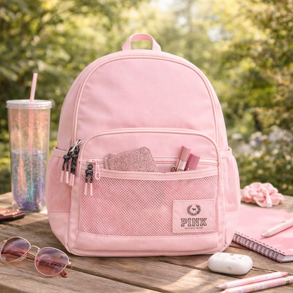 Victoria's Secret PINK Classic Canvas Backpack (Dollhouse Pink)