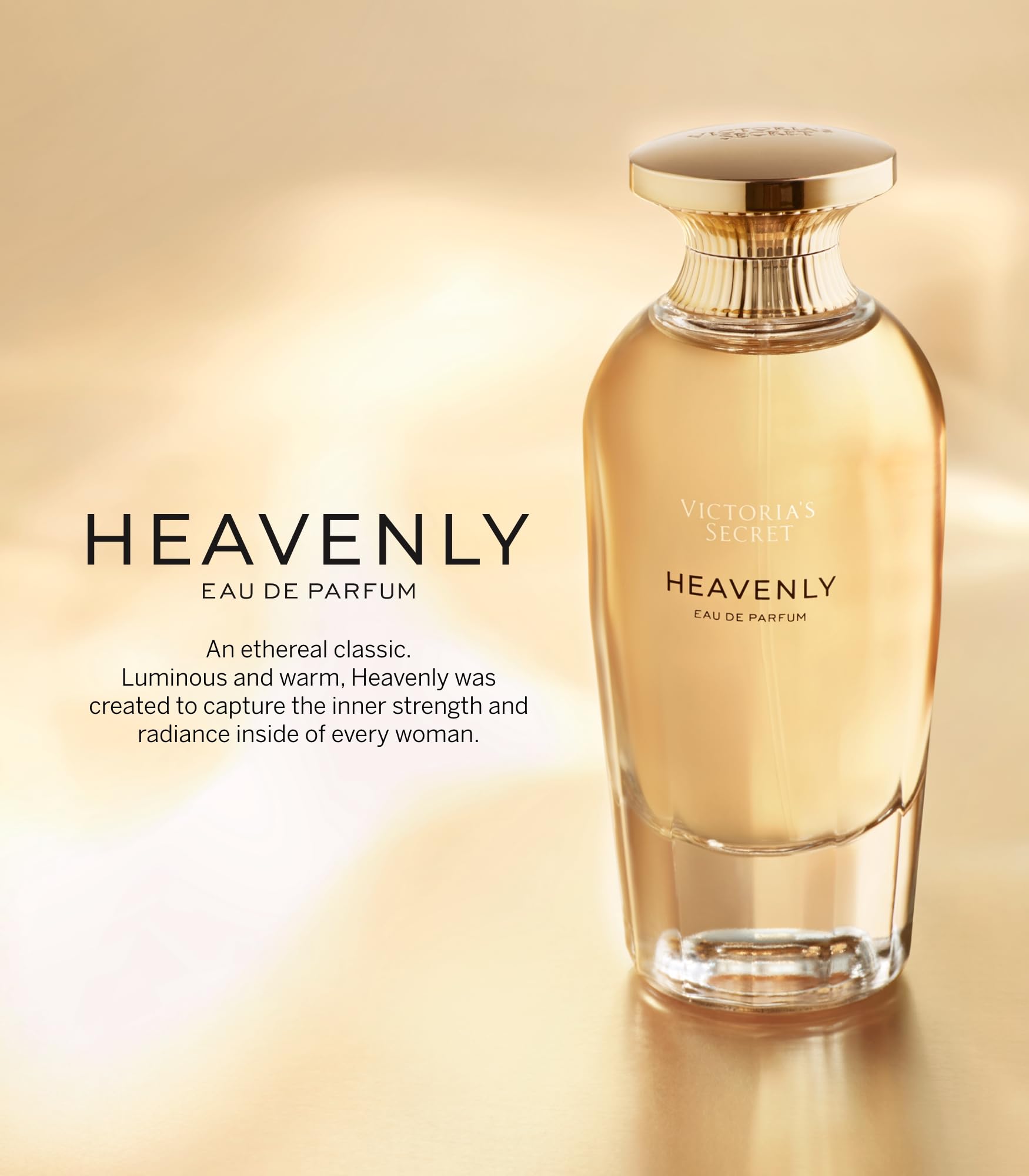 Victoria's Secret Heavenly 3 Piece Luxe Fragrance Gift Set: 1.7 oz. Eau de Parfum, Travel Lotion, & Candle