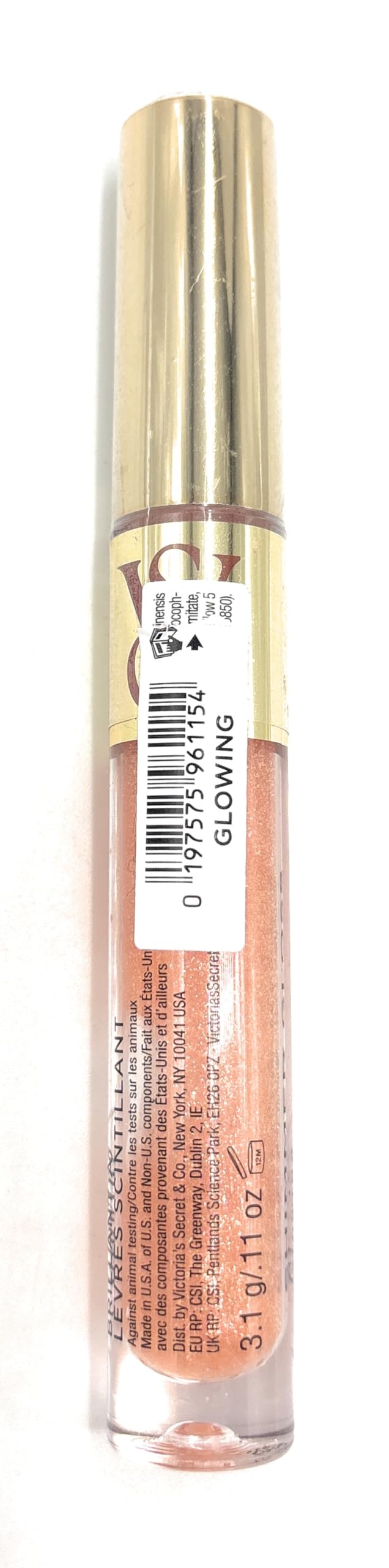 Victoria's Secret Color Shine Lip Gloss Glowing 0.11 oz