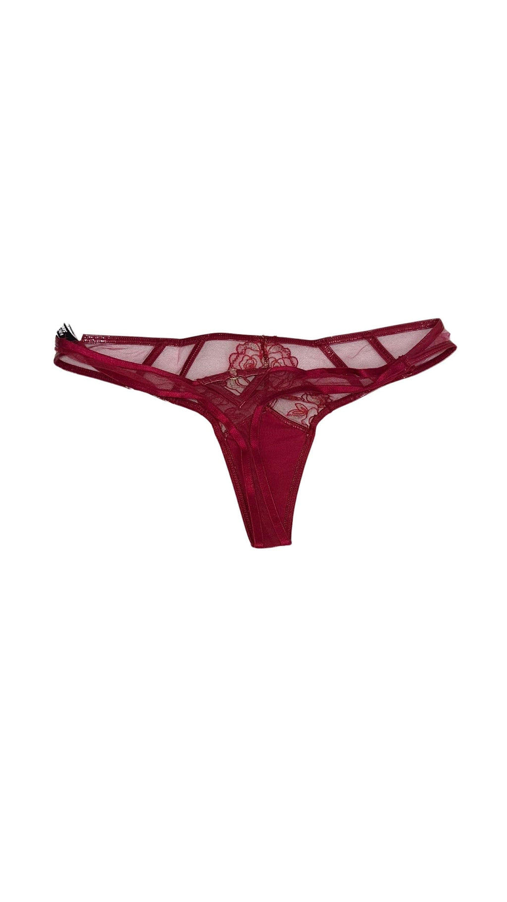Victoria's Secret Midnight Affair Thong Panty Color Red New (US, Alpha, Large, Regular, Regular, Red)