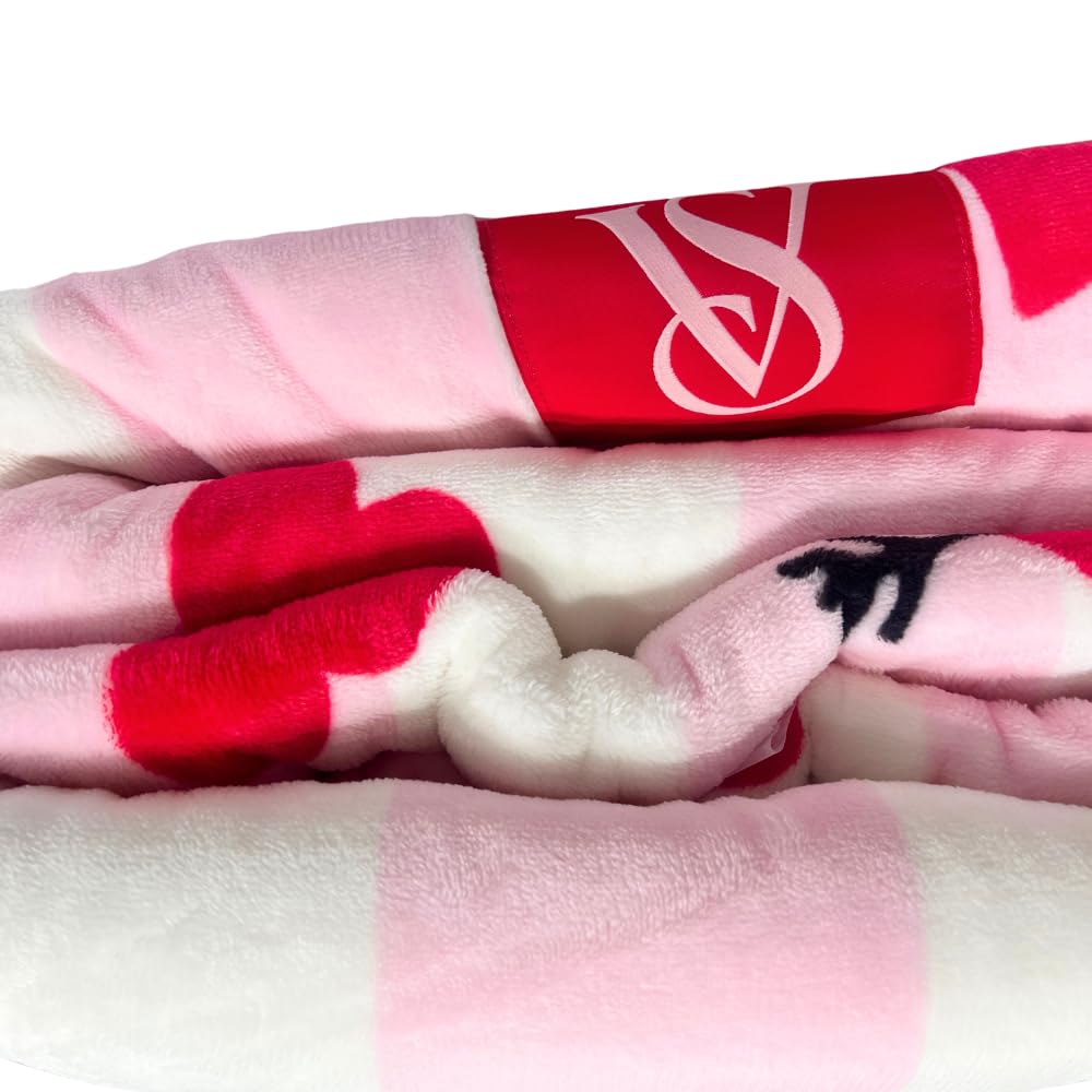 Victoria's Secret 2025 Valentine’s Collection Dog Mini Plush & Sherpa Throw Blanket (Blanket Only)