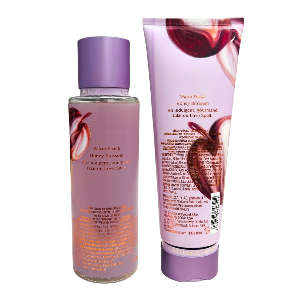 Victoria's Secret LOVE SPELL BRULEE Fragrance Mist & Lotion 2-piece Set - LIMITED Edition 2025 Fruity Gourmand Scent