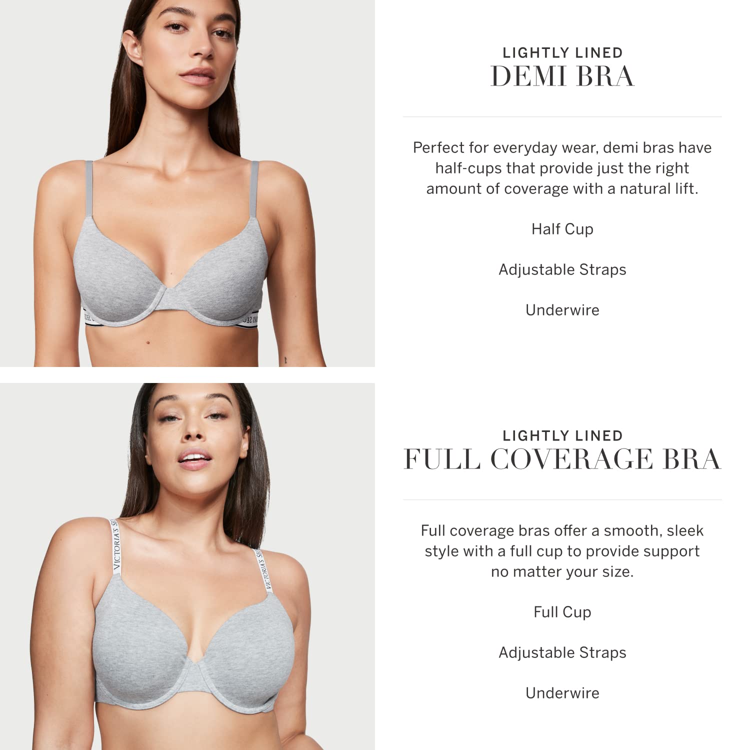 Victoria's Secret Women's Lightly Lined T-Shirt Bra, Bras for Women (32A-38DDD)