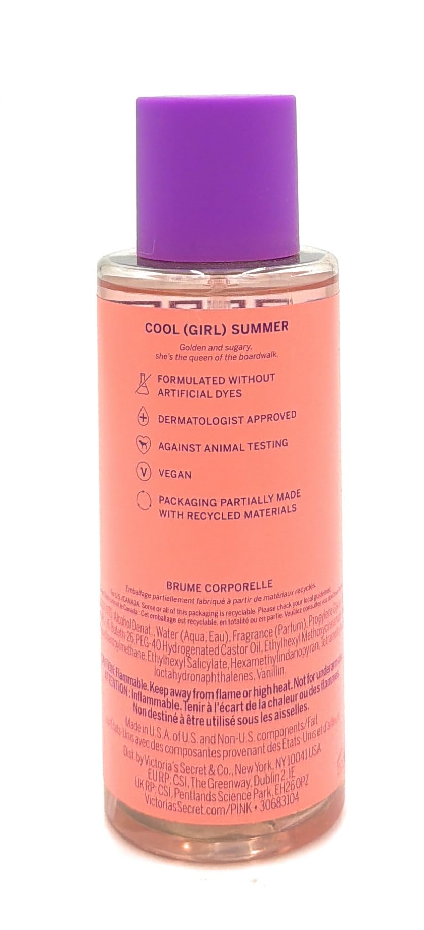 Victoria's Secret Pink Waffle Cone Body Mist 8.4 Fl Oz