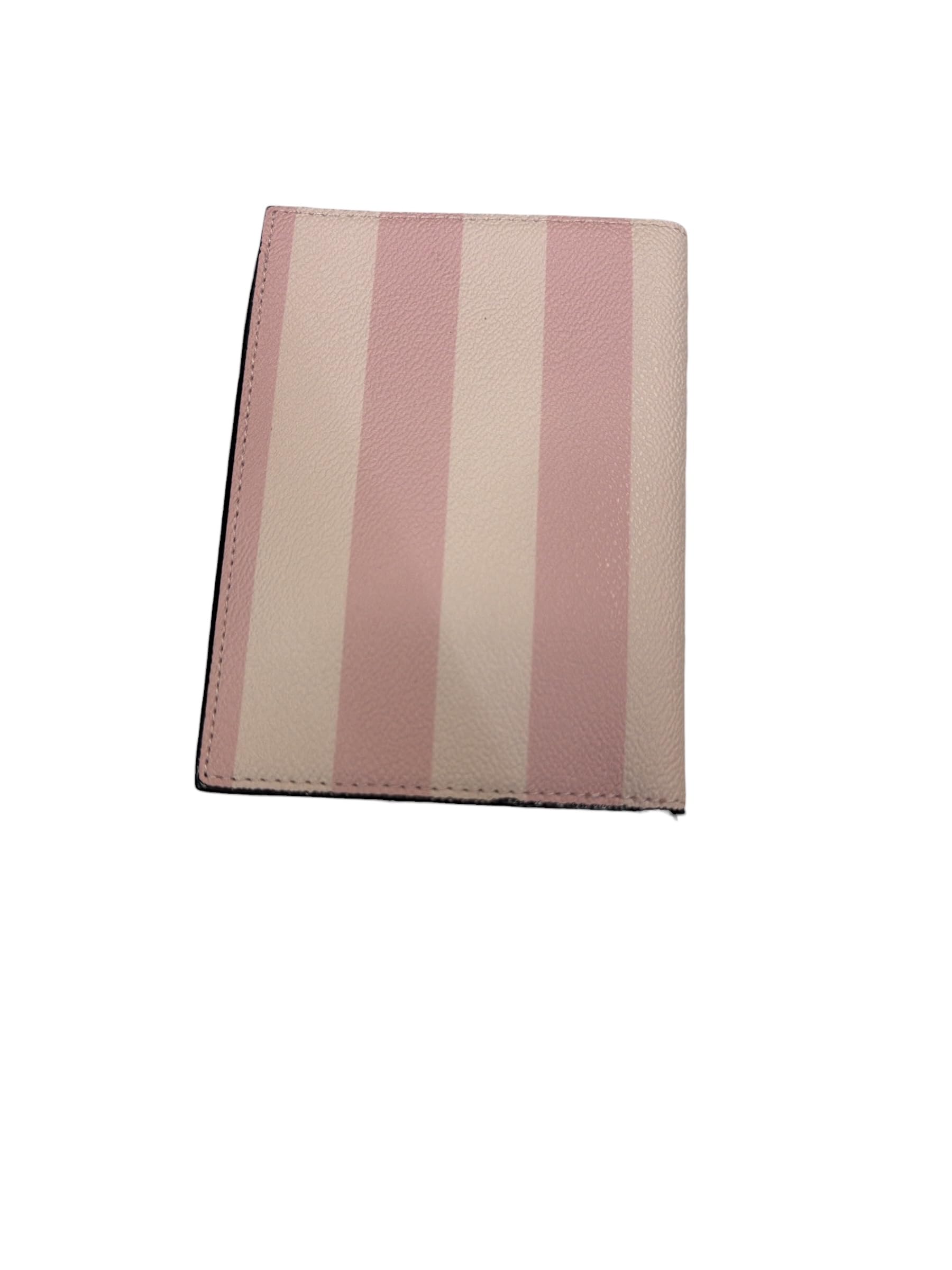 Victoria's Secret Passport Holder Wallet Pink Stripe Faux Leather New