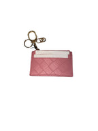 Victoria's Secret Classic Zipper Card Case Keychain Pink New