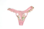 Victoria's Secret Women's Floral Embroidery Floral Lace Thong Panty