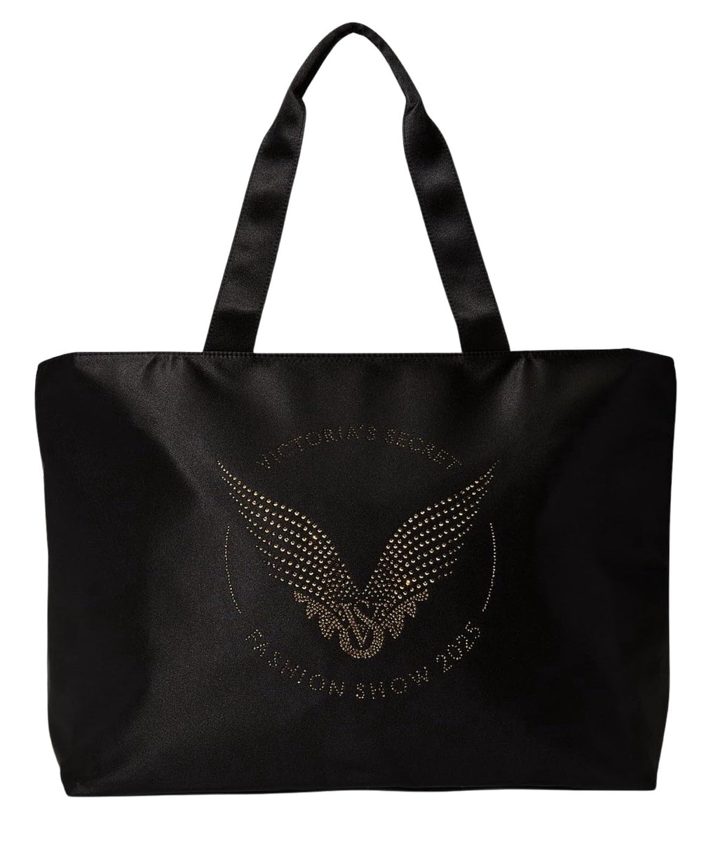 Victoria's Secret Rhinestone Fashion Show Tote Bag Color Black/Gold New