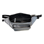 Victoria’s Secret VSX Reflective Belt Bag Fanny Pack Crossbody Silver Gray Adjustable Strap Zip Running Travel New