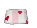 Victoria's Secret Plush Throw Blanket Hearts Print 50x60 Super Soft New