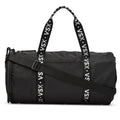 Victoria's Secret VSX Black Duffle Bag – Logo Straps, Zip Pockets, Gym Travel Sports Overnight Bag New