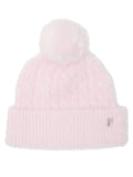 Victoria's Secret Pink Fuzzy Feels Pom Beanie Hat Pink One Size New
