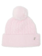 Victoria's Secret Pink Fuzzy Feels Pom Beanie Hat Pink One Size New