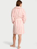 Victoria's Secret Short Cozy Robe, Robes for Women, Pretty Blossom Stripes, XS/S