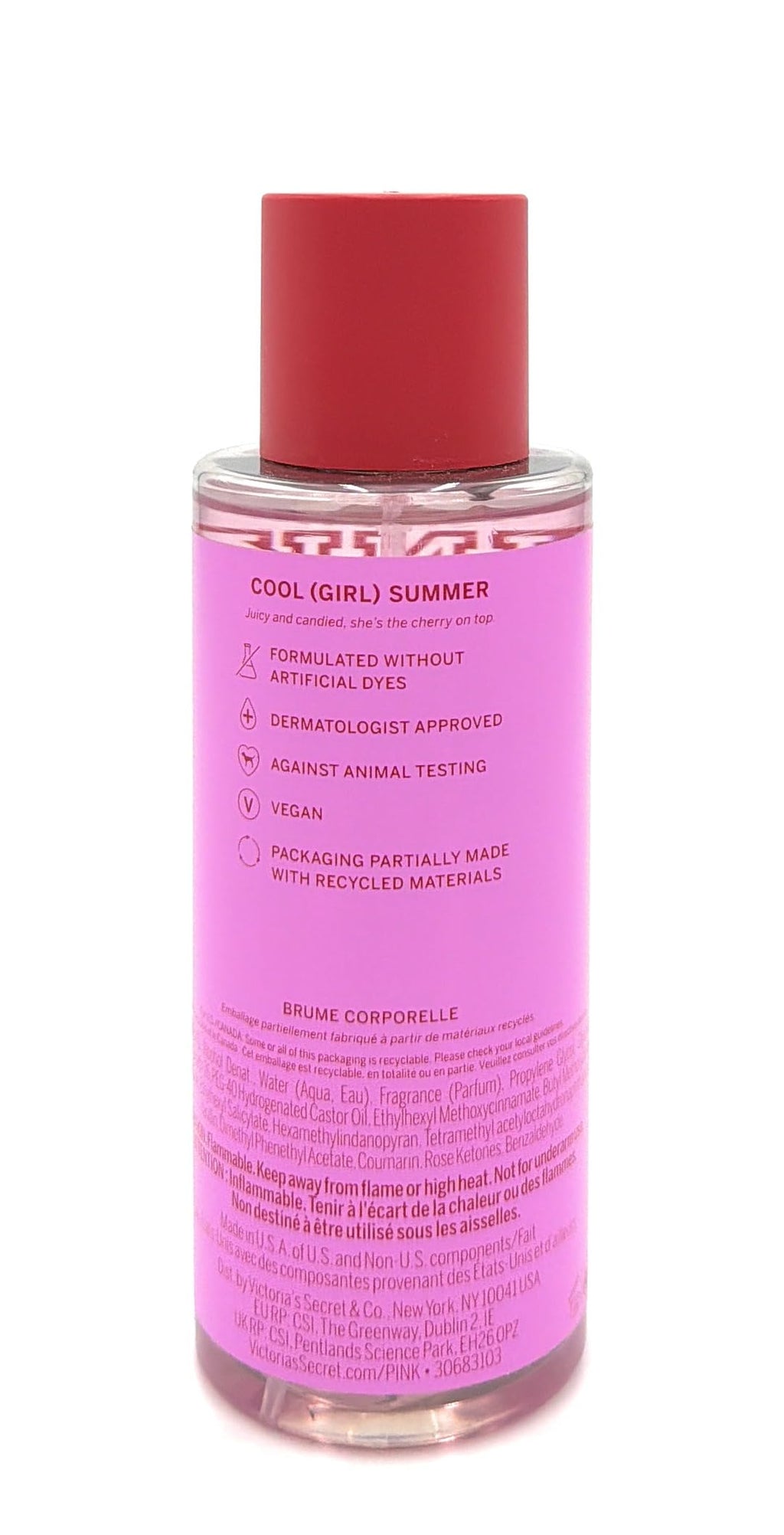 Victoria's Secret Pink Cherry Girl Body Mist 8.4 Fl Oz