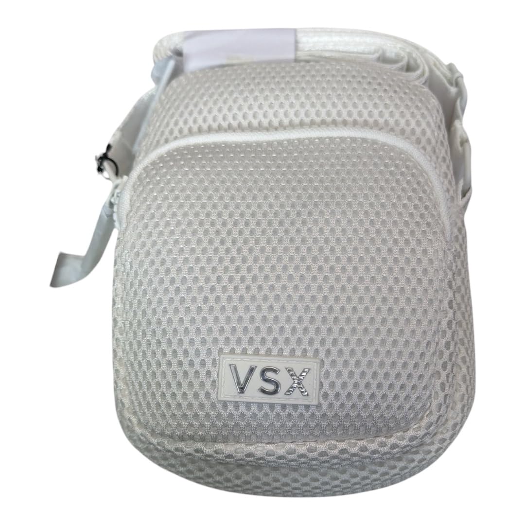 Victoria's Secret VSX Phone Sling Crossbody Bag White Lightweight Mesh Zip Pouch New