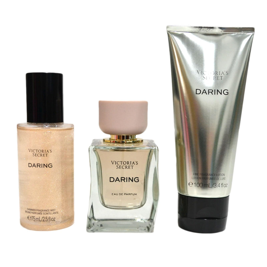 Victoria's Secret Daring 3 Piece Eau De Parfum Mist Lotion Gift Set