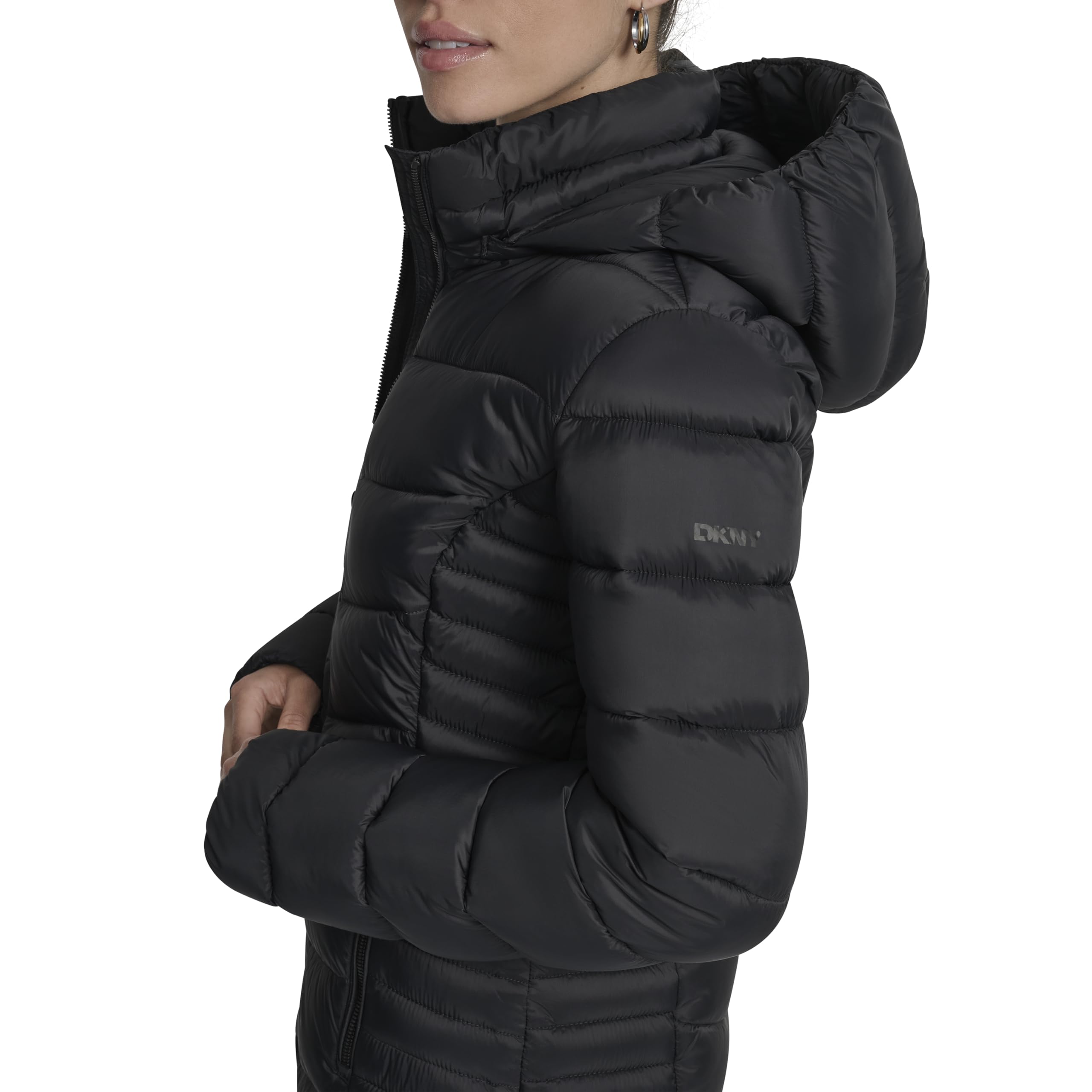 DKNY Women's Outerwear,Black,SMALL