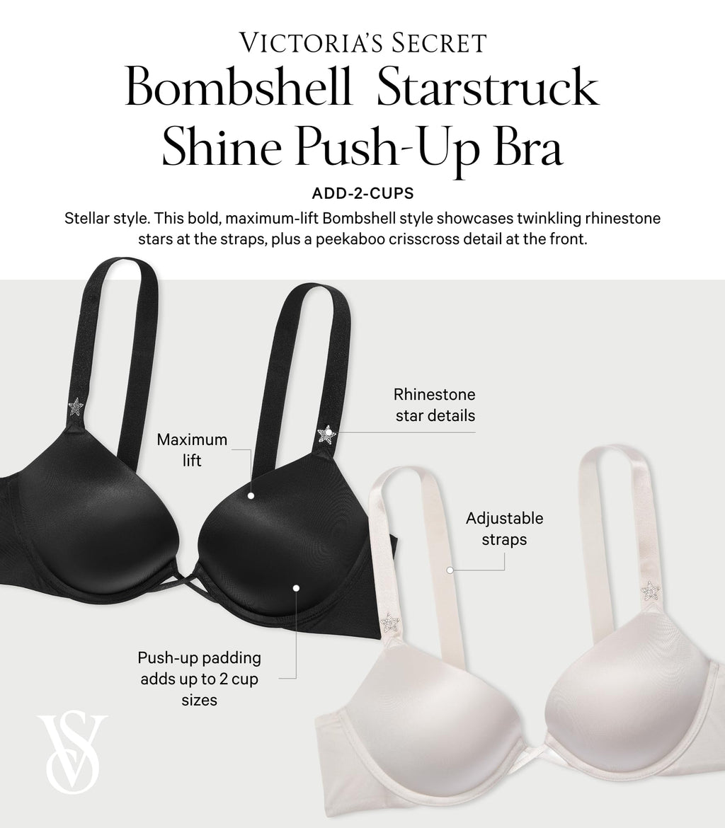 Victoria's Secret Women's Very Sexy Bombshell Adds-2-Cups Push Up Bra, Bras for Women (32A-38DDD)