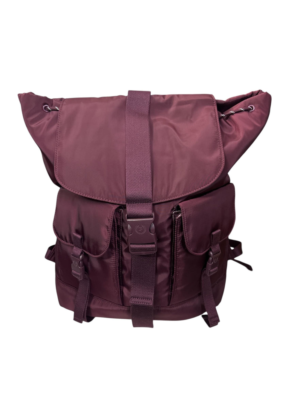 Victoria's Secret Pink Nylon Cargo Backpack Color Maroon New