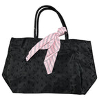 Victoria's Secret Tote Bag & Scarf Color Black/Pink New