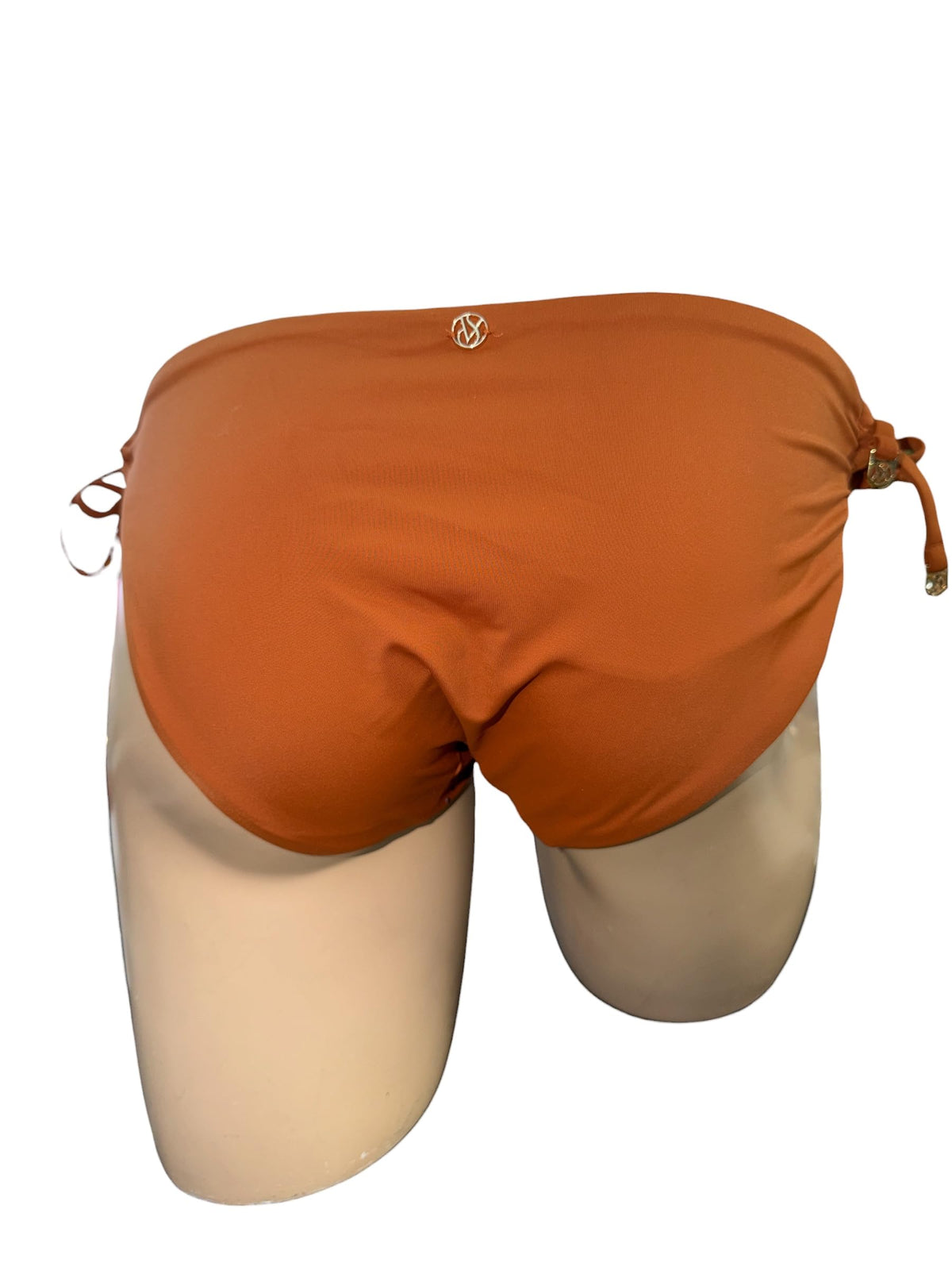 Victoria's Secret Shine Diamante Tie Side Bikini Bottom Cinnamon New