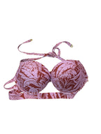 Victoria's Secret Archives Push-Up Bikini Top Tropical Print New