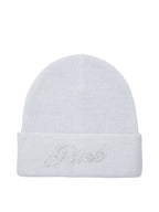 Victoria's Secret Pink Rib Knit Rhinestone Beanie Blue Shine New