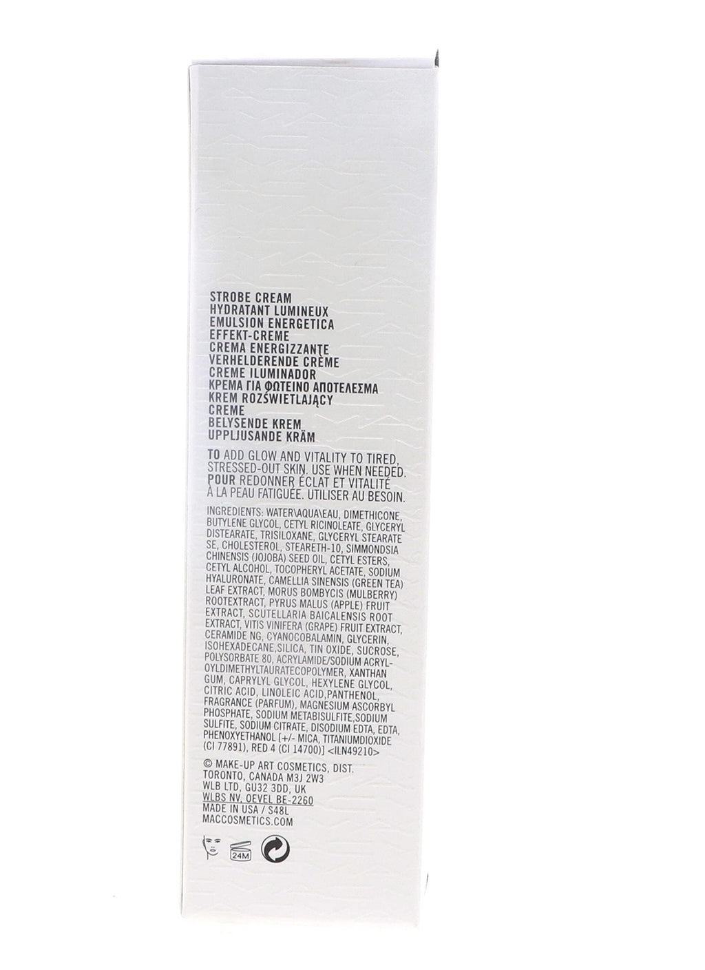 MAC Strobe Cream - Pink Lite for Women - 1.7 oz Cream (PACKAGING MAY VARY)