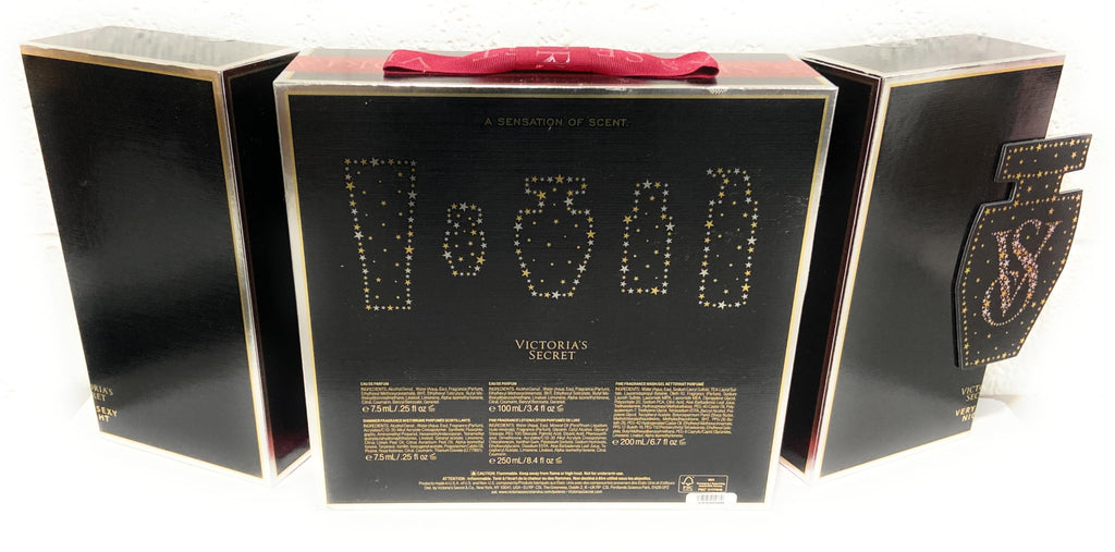 Victoria's Secret Very Sexy Night Eau De Parfum 5 Piece Gift Set 3.4 oz, Eau de Parfum, 2.5 oz Shimmer Fragrance Mist, Fine Fragrance Lotion, Fine Fragrance Wash, & .25 oz Mini EDP