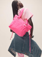 Victoria's Secret PINK Women's Canvas Tote Bag, Bright Pink, O/S
