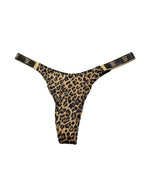 Victoria's Secret Very Sexy Rhinestone Shine Strap Brazilian Panty Leopard Smooth Women’s New