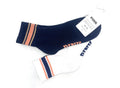 Victoria's Secret PINK 2-Pack Quarter Socks (White/Navy/Logo)