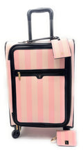 Victoria's Secret Carry-On Luggage Wheelie Suitcase with Foldable Card Case