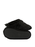 Victoria's Secret Luxe Plush Faux Fur Closed Toe Slippers Soft Cozy House Shoes New