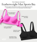 Victoria's Secret Women's VSX Featherweight Max Sports Bra, High Impact Wireless (32A-38DD)
