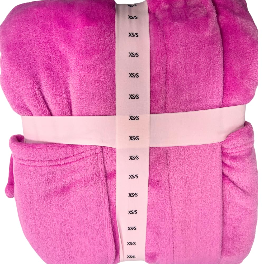 Victoria's Secret Short Cozy Robe, Robes for Women, PINK NEW PEONY (XS/S)