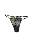Victoria's Secret Leopard Embroidery Adjustable Thong Panty New (US, Alpha, Medium, Regular, Regular, Leopard)