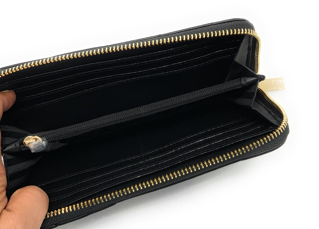 Victoria's Secret Large Wallet Zip-Around (Black)